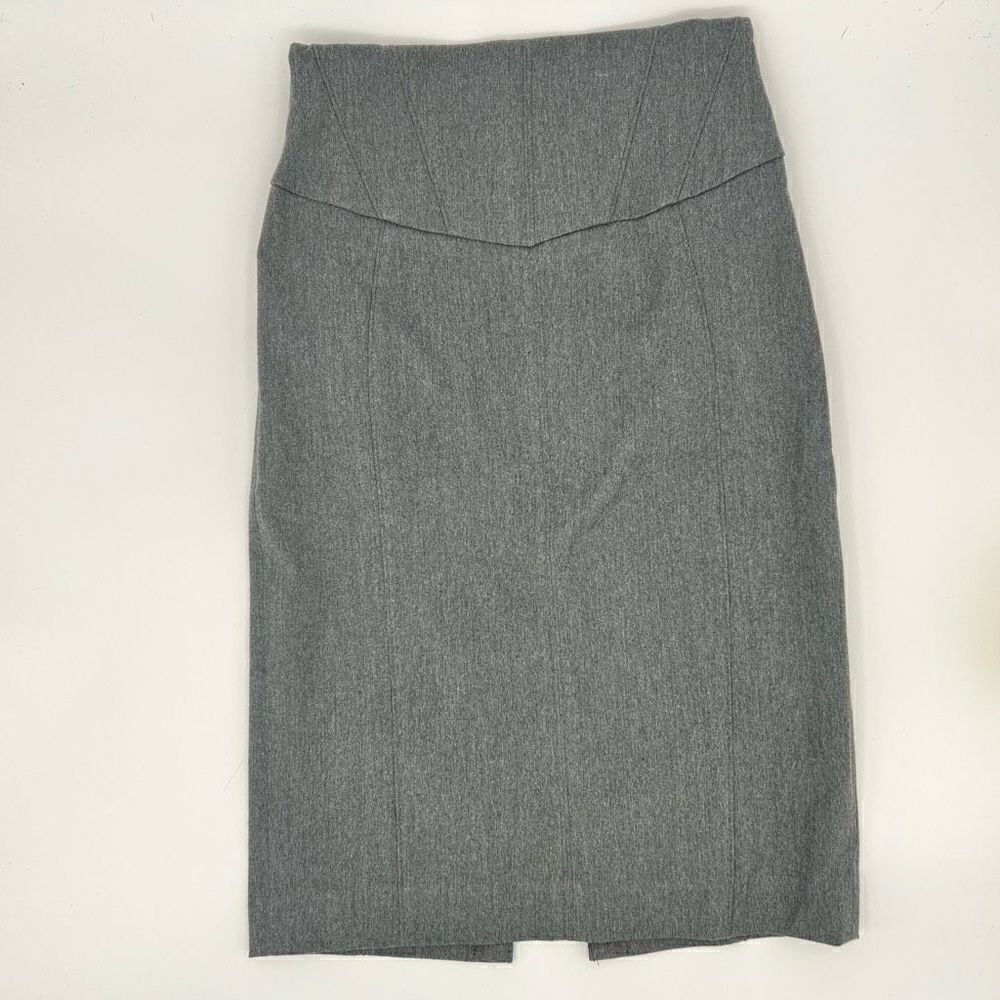 Express Y2K Gray Pencil Skirt - Lace Up - High Waist Grunge Fairy Core Size 2